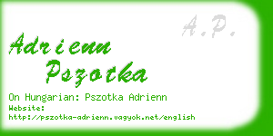 adrienn pszotka business card